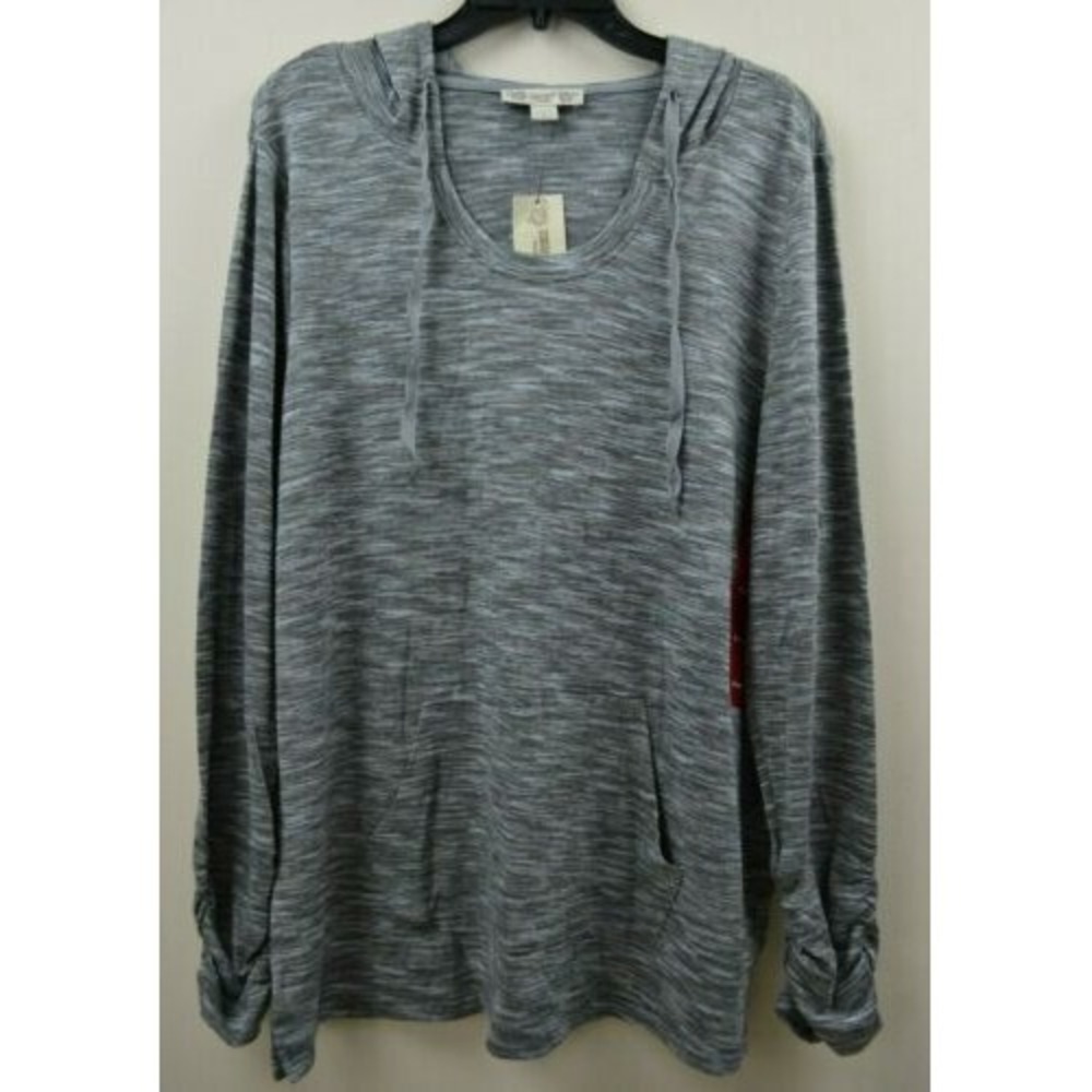 NWT Women's‎ Vintage America Women's Hoodie Top Sloane Black Medium